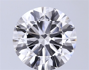 Picture of Lab Grown Diamond 8.01 Carats, Round with Excellent Cut, F Color, VS1 Clarity and Certified by IGI