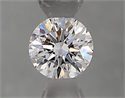 Diamante Natural 0.40 quilates, Redondo , Color E, claridad SI1 y certificado GIA