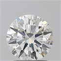 Natural Diamond 1.70 Carats, Round with Excellent Cut, G Color, VVS1 Clarity and Certified by HRD