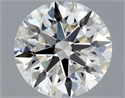 Natural Diamond 0.90 Carats, Round with Excellent Cut, I Color, SI1 Clarity and Certified by GIA