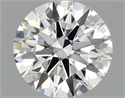 Lab Grown Diamond 1.44 Carats, Round with Ideal Cut, D Color, VS1 Clarity and Certified by IGI