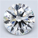 Natural Diamond 2.20 Carats, Round with Excellent Cut, F Color, VVS1 Clarity and Certified by GIA
