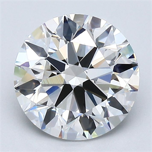 Picture of Natural Diamond 2.20 Carats, Round with Excellent Cut, F Color, VVS1 Clarity and Certified by GIA
