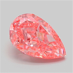 Picture of Lab Grown Diamond 2.07 Carats, Pear with  Cut, Fancy Vivid Pink Color, VVS2 Clarity and Certified by IGI