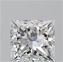 Natural Diamond 0.73 Carats, Princess with  Cut, G Color, VS1 Clarity and Certified by GIA