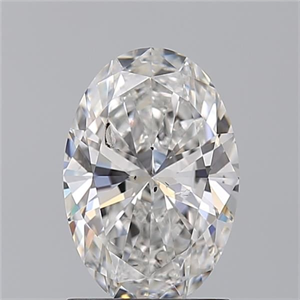 Picture of Natural Diamond 1.50 Carats, Oval with  Cut, F Color, SI2 Clarity and Certified by GIA