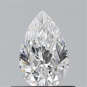 Picture of Natural Diamond 0.51 Carats, Pear with  Cut, D Color, VS1 Clarity and Certified by GIA