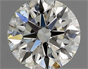 Natural Diamond 0.91 Carats, Round with Excellent Cut, I Color, SI1 Clarity and Certified by IGI
