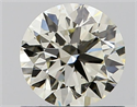 Natural Diamond 0.76 Carats, Round with Excellent Cut, J Color, SI1 Clarity and Certified by IGI