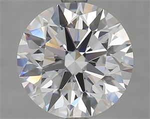 Picture of Lab Grown Diamond 3.42 Carats, Round with Ideal Cut, D Color, FL Clarity and Certified by IGI
