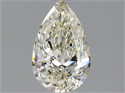 Natural Diamond 0.90 Carats, Pear with  Cut, K Color, SI1 Clarity and Certified by GIA