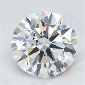 Picture of Lab Grown Diamond 2.35 Carats, Round with Ideal Cut, D Color, IF Clarity and Certified by IGI