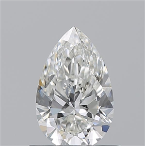 Picture of Natural Diamond 0.72 Carats, Pear with  Cut, H Color, VS1 Clarity and Certified by GIA