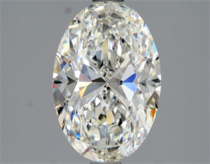 Picture of Natural Diamond 2.01 Carats, Oval with  Cut, H Color, VVS1 Clarity and Certified by GIA