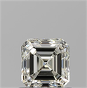 Natural Diamond 0.90 Carats, Asscher with  Cut, L Color, VVS1 Clarity and Certified by GIA