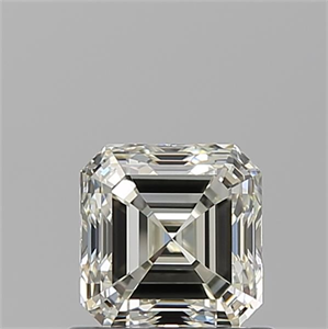 Picture of Natural Diamond 0.90 Carats, Asscher with  Cut, L Color, VVS1 Clarity and Certified by GIA