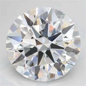 Picture of Lab Grown Diamond 3.80 Carats, Round with Excellent Cut, D Color, VVS1 Clarity and Certified by GIA