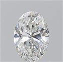 Natural Diamond 1.01 Carats, Oval with  Cut, G Color, VVS2 Clarity and Certified by GIA