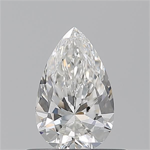 Foto Diamante Natural 0.50 quilates, De pera , Color G, claridad SI1 y certificado GIA de