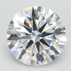 Picture of Lab Grown Diamond 4.10 Carats, Round with Ideal Cut, D Color, IF Clarity and Certified by IGI