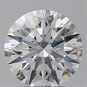 Picture of Lab Grown Diamond 2.57 Carats, Round with Ideal Cut, D Color, VVS1 Clarity and Certified by IGI