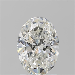 Picture of Natural Diamond 1.50 Carats, Oval with  Cut, H Color, VS2 Clarity and Certified by GIA