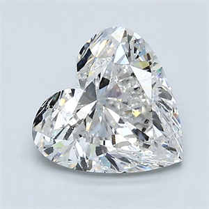 Picture of Natural Diamond 1.50 Carats, Heart with  Cut, F Color, SI1 Clarity and Certified by GIA