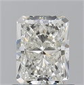 Natural Diamond 0.93 Carats, Radiant with  Cut, J Color, IF Clarity and Certified by GIA