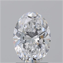 Natural Diamond 1.71 Carats, Oval with  Cut, D Color, VS2 Clarity and Certified by GIA