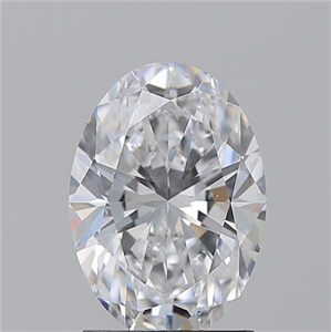 Picture of Natural Diamond 1.71 Carats, Oval with  Cut, D Color, VS2 Clarity and Certified by GIA
