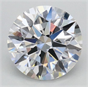 Lab Grown Diamond 1.08 Carats, Round with Ideal Cut, D Color, VS1 Clarity and Certified by IGI