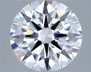 Picture of Lab Grown Diamond 2.51 Carats, Round with Ideal Cut, D Color, VVS2 Clarity and Certified by IGI