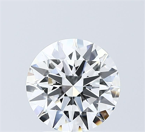 Picture of Lab Grown Diamond 2.04 Carats, Round with Ideal Cut, D Color, VVS2 Clarity and Certified by IGI