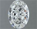Natural Diamond 1.20 Carats, Oval with  Cut, F Color, VVS2 Clarity and Certified by GIA
