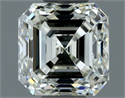 Natural Diamond 1.00 Carats, Asscher with  Cut, I Color, VS1 Clarity and Certified by IGI