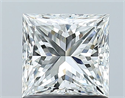 Natural Diamond 1.02 Carats, Princess with  Cut, G Color, IF Clarity and Certified by GIA