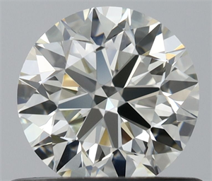 Picture of Natural Diamond 0.58 Carats, Round with Excellent Cut, J Color, VVS1 Clarity and Certified by IGI