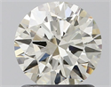 Natural Diamond 1.12 Carats, Round with Excellent Cut, J Color, VS2 Clarity and Certified by IGI