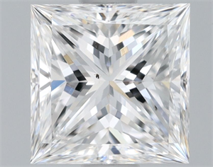 Picture of Natural Diamond 0.81 Carats, Princess with  Cut, E Color, VS2 Clarity and Certified by GIA