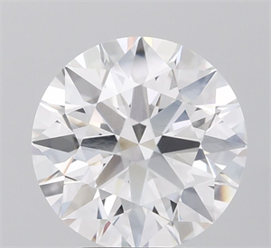 Picture of Lab Grown Diamond 4.05 Carats, Round with Ideal Cut, F Color, VVS1 Clarity and Certified by IGI