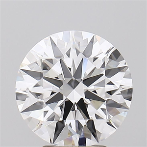 Picture of Lab Grown Diamond 4.04 Carats, Round with Ideal Cut, D Color, IF Clarity and Certified by IGI