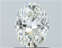 Natural Diamond 0.91 Carats, Oval with  Cut, I Color, VS2 Clarity and Certified by GIA