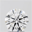 Lab Grown Diamond 1.51 Carats, Round with Ideal Cut, E Color, IF Clarity and Certified by IGI