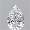 Natural Diamond 0.51 Carats, Pear with  Cut, E Color, VVS2 Clarity and Certified by GIA