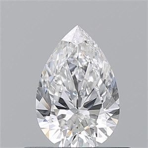 Picture of Natural Diamond 0.51 Carats, Pear with  Cut, E Color, VVS2 Clarity and Certified by GIA