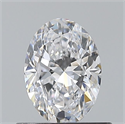 Natural Diamond 0.57 Carats, Oval with  Cut, D Color, VS2 Clarity and Certified by GIA