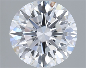 Picture of Lab Grown Diamond 3.01 Carats, Round with Ideal Cut, E Color, VVS2 Clarity and Certified by IGI