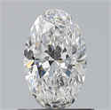 Diamante Natural 0.70 quilates, Ovalado , Color E, claridad VVS1 y certificado GIA