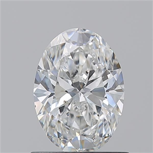 Picture of Natural Diamond 0.90 Carats, Oval with  Cut, F Color, SI1 Clarity and Certified by GIA