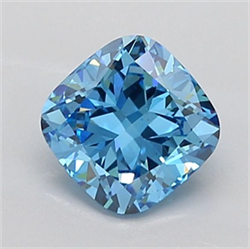 Picture of Lab Grown Diamond 2.25 Carats, CUSHION MODIFIED with  Cut, Fancy Vivid Blue Color, VS1 Clarity and Certified by IGI